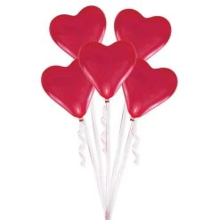 Amscan® Herz - 5 Latexballons Mittel