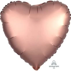 Amscan® Herz - Satin Luxe Rose Copper Folienballon, 43 Cm