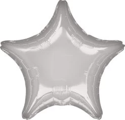 Amscan® Stern - Folienballon Silber Metallic, 48 Cm