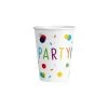 Amscan® Confetti Birthday - 8 Becher Papier, 250 Ml