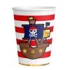 Amscan® Piratenkarte - 8 Becher Papier, 250 Ml