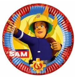 Amscan® Feuerwehrmann Sam - 8 Teller Papier