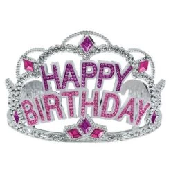Amscan® - Tiara Happy Birthday Plastik, 8,9 Cm