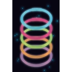 Amscan® Party Basics - 25 Knicklicht-Armbänder, Farblich Sortiert 20 Cm