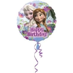 Amscan® Frozen - Happy Birthday Folienballon Rund, Ø 43 Cm