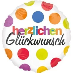 Amscan® Herzlichen Glückwunsch - Folienballon, 43 Cm