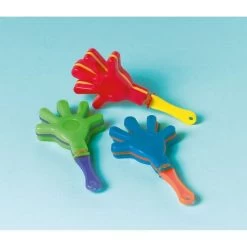 Amscan® Party Basics - 12 Mini-Handklatscher, Farblich Sortiert