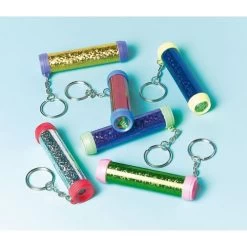 Amscan® Party Basics - 12 Kaleidoskop-Schlüsselanhänger, Farblich Sortiert