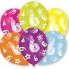 Amscan® - 6 Latexballons Rundum Bedruckt 6, Farblich Sortiert 27,5 Cm