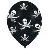 Amscan® Jolly Roger - 6 Latexballons Rundum Bedruckt, Ø 27,5 Cm
