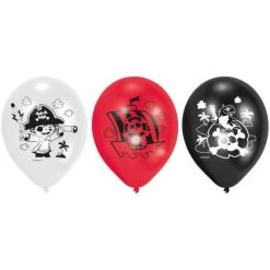 Amscan® Pirat - 6 Latexballons, 22,8 Cm