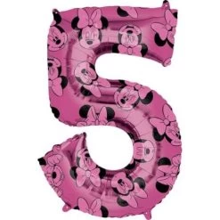 Amscan® Minnie Mouse Forever - Folienballon Mid Size Zahl 5