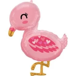 Amscan® Flamingo Baby - SuperShape Folienballon, 63 X 81 Cm