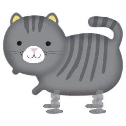 Amscan® Walking Balloon - Folienballon Buddies Katze, 52 X 75 Cm