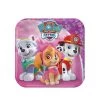 Amscan® Paw Patrol - 8 Teller Eckig Pink, 18 Cm