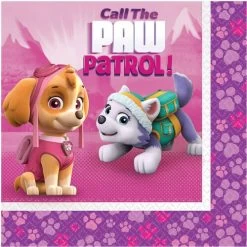 Amscan® Paw Patrol - 20 Servietten Pink, 33 Cm