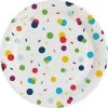 Amscan® Confetti Birthday - 8 Teller Papier Rund, Ø 17,7 Cm