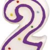 Amscan® - Zahlenkerze 2, Höhe 7,3 Cm