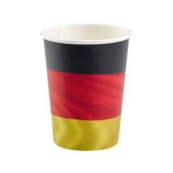 Amscan® - 8 Becher Papier Deutschland, 500 Ml