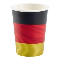 Amscan® - 6 Becher Papier Deutschland, 500 Ml