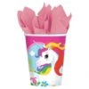 Amscan® Einhorn - 8 Becher Papier, 250 Ml