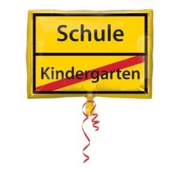 Amscan® Schulanfang Schild - Junior Shape Folienballon, 43 X 30 Cm