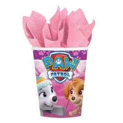 Amscan® Paw Patrol - 8 Becher Pink, 250 Ml