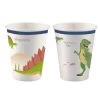 Amscan® Happy Dinosaur - 8 Becher Papier, 250 Ml