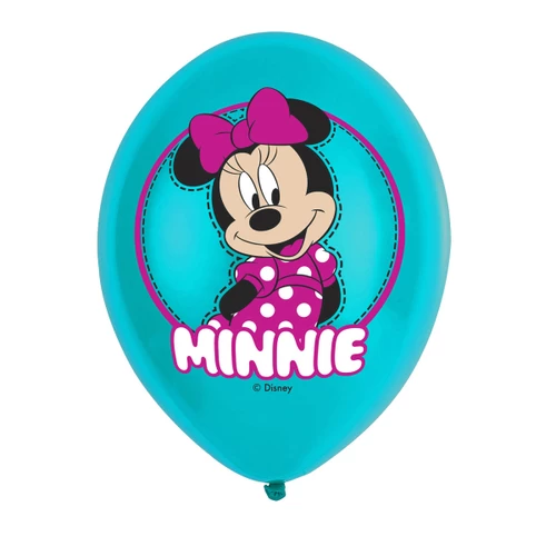 Disney Minnie Mouse Maus - 6 Latexballons - 27,5 Cm